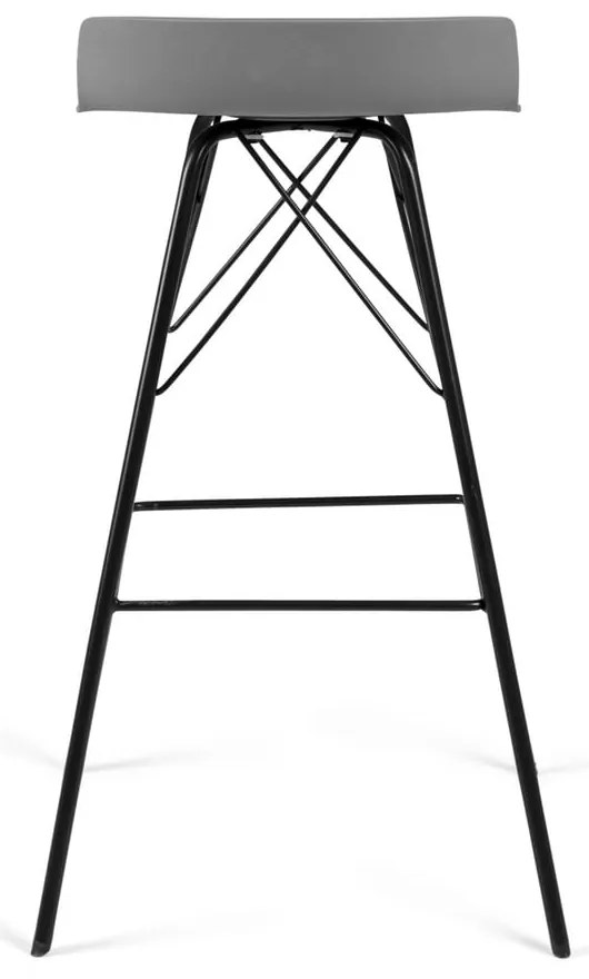 Szürke bárszék szett 2 db-os (ülésmagasság 71 cm) Tori – Tenzo