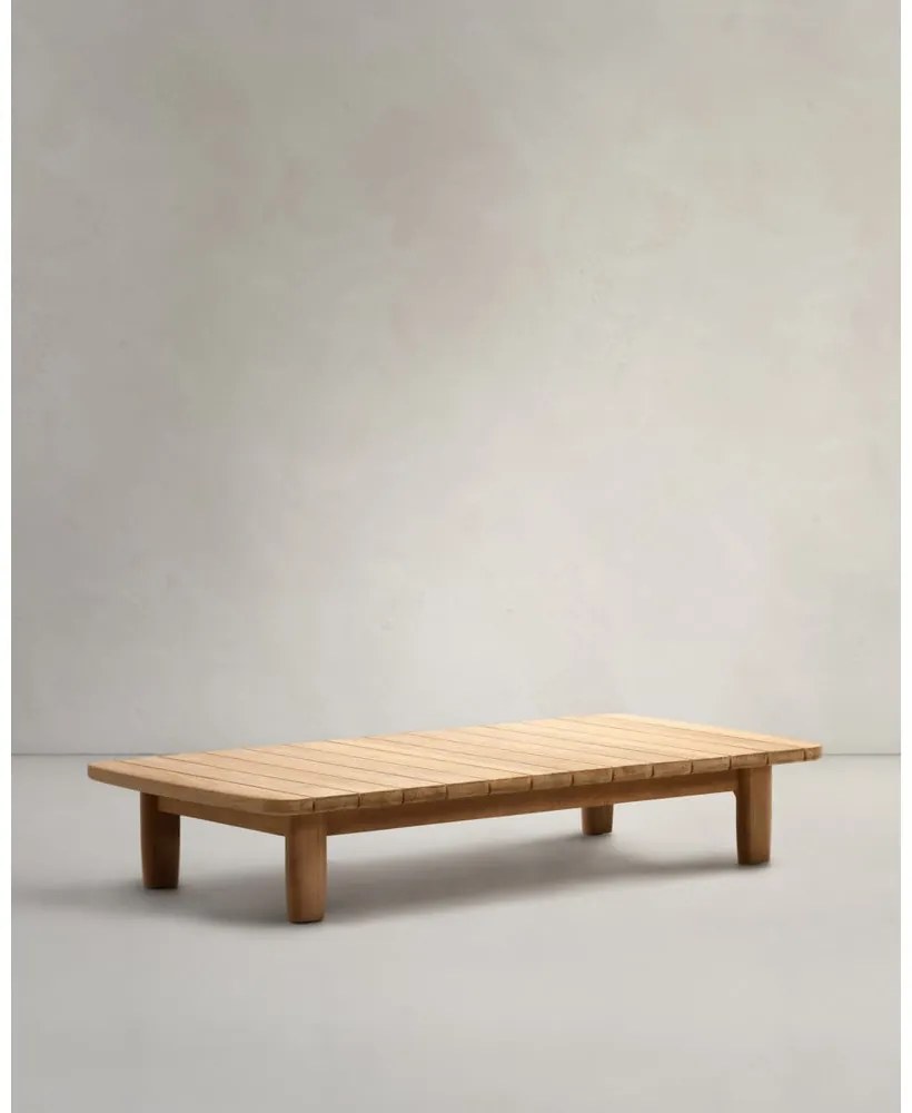 Teakfa kerti dohányzóasztal 70x140 cm Tirant – Kave Home