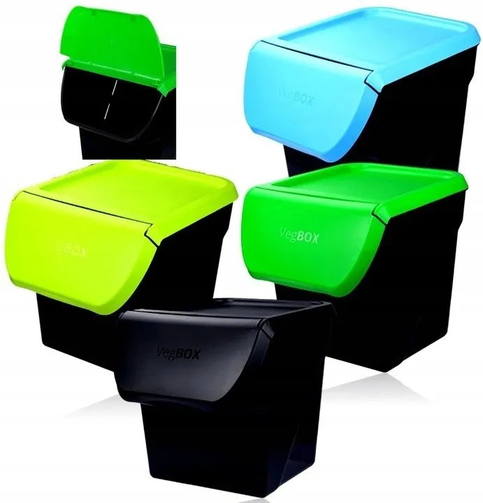 Szelektív hulladékgyűjtő tartály Katex Vegbox Eco 12 L Műanyag