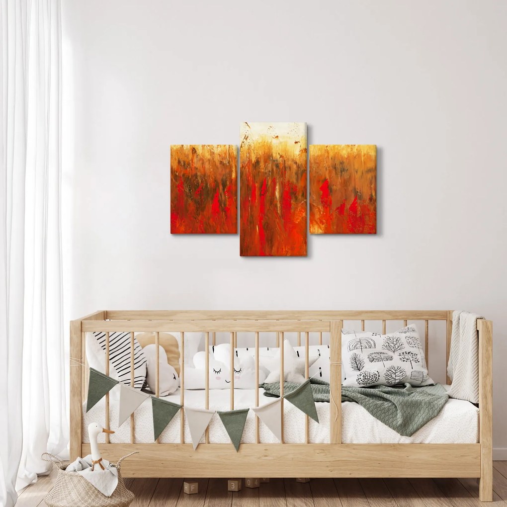Kép - Festett absztrakció (90x60 cm)
