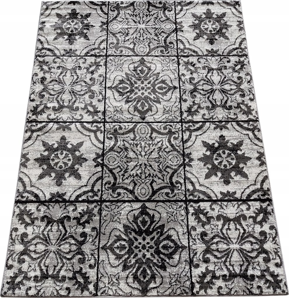 Patchwork szőnyeg szürke szuper minőség 160x220