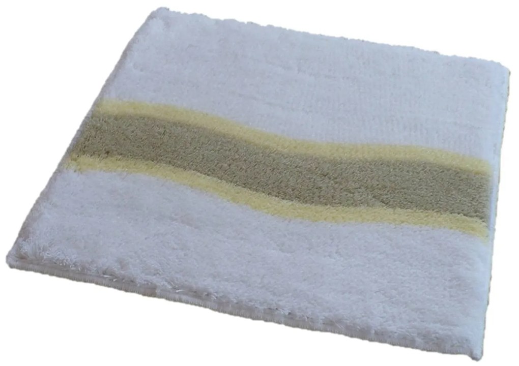 Fürdőszoba-szőnyeg LAVELLO Fehér - Fehér / 60 x 60 cm WC