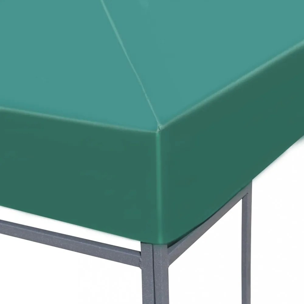 zöld pavilon tetőponyva 310 g/m², 3 x 3 m