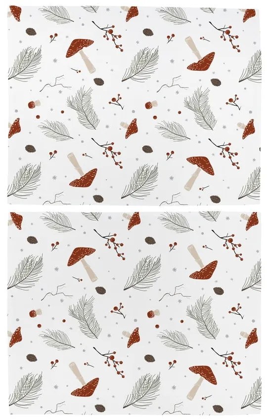 Textil tányéralátét szett 2 db-os 35x47 cm Toadstools – Butter Kings