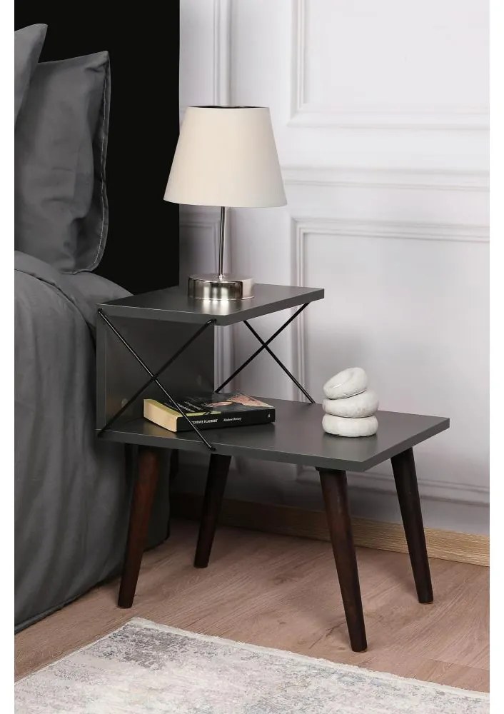 Éjjeliszekrény CROSS 55x50 cm antracit