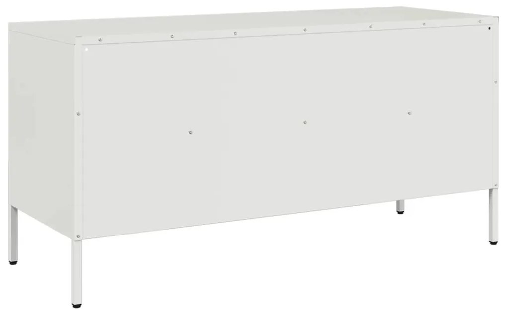 fehér acél TV-szekrény 100,5 x 39 x 50,5 cm