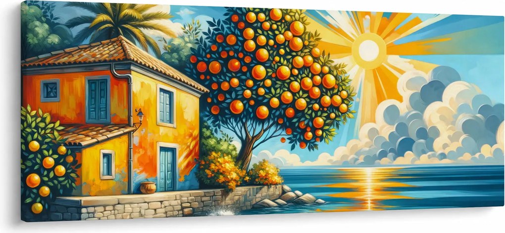 Kép - Ház narancsokkal I. (120x50 cm)