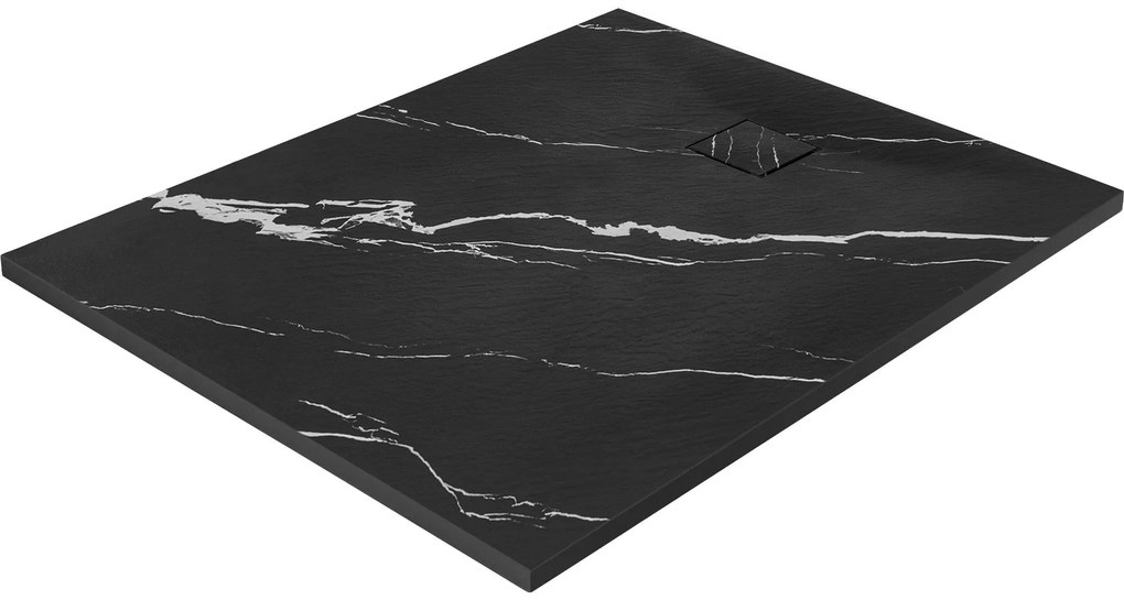 Zuhanytálca Magnum CARRARA BLACK 80x100