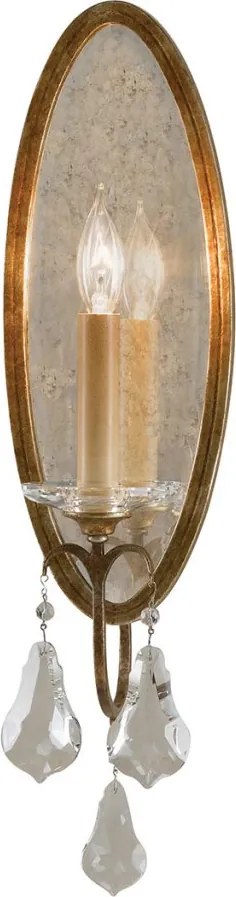 ELSTEAD FE-VALENTINA1 VALENTINA Kristály Fali Lámpa Antik bronz E14 IP20