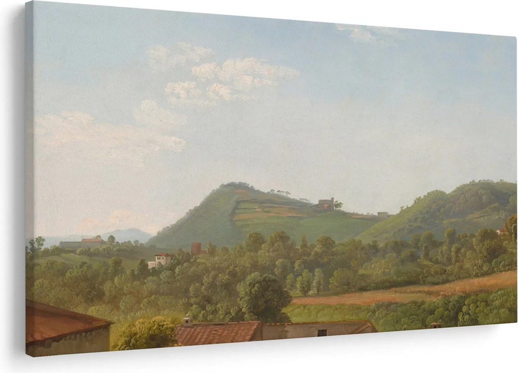Kép - Simon Denis,  View Near Naples, reprodukciók (90x60 cm)