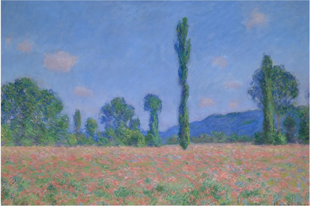 Kép - Claude Monet, Poppy Field (Giverny), reprodukciók (90x60 cm)