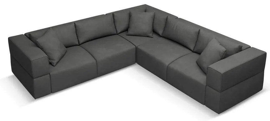 Sötétszürke sarokkanapé (variálható) Esther – Milo Casa