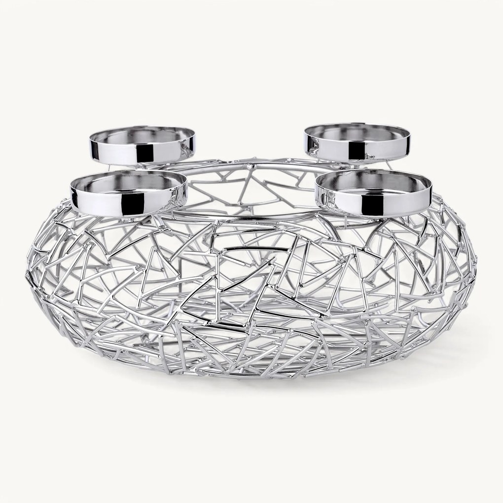 Adventi koszorú Milano (ø 28 cm), rozsdamentes acél - EDZARD