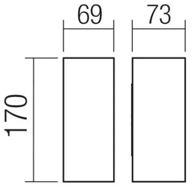 Redo 90635 - LED Kültéri lámpa SONNY 2xLED/5W/230V 2200/3000/4000K IP54 fehér