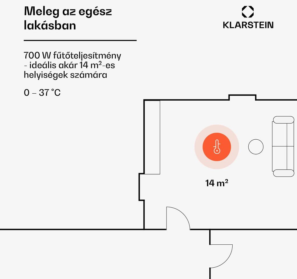Klarstein Wonderwall Air Art Smart, infravörös hősugárzó, 120 x 60 cm, 700 W, alkalmazás, mandulavirág
