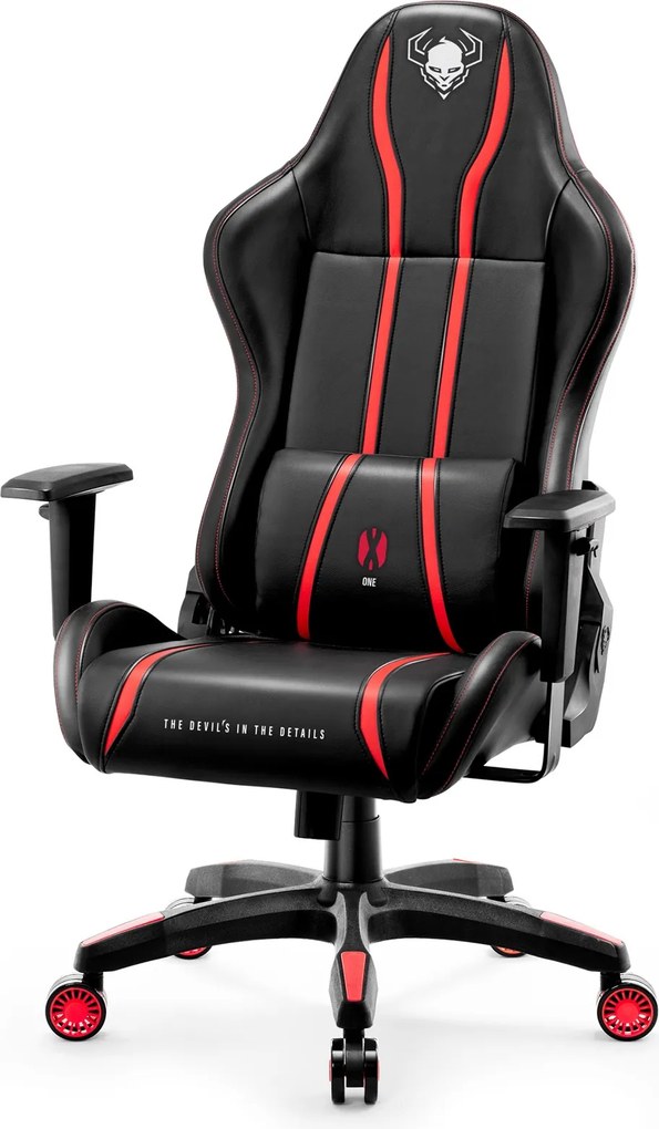 Gamer szék műbőr Small Size, fekete-piros: Diablo X-One 2.0