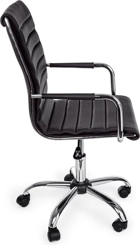 Fekete bőrutánzat irodai szék Perth – Yes Everyday