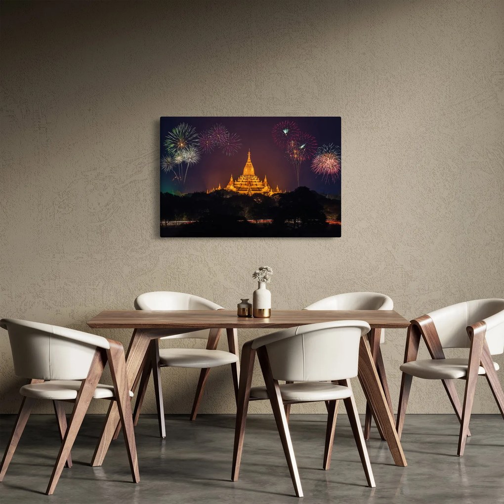 Ázsiai tűzijáték képe (90x60 cm)