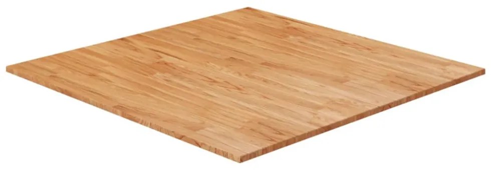világosbarna kezelt tömör tölgyfa négyzet asztallap 90x90x2,5cm