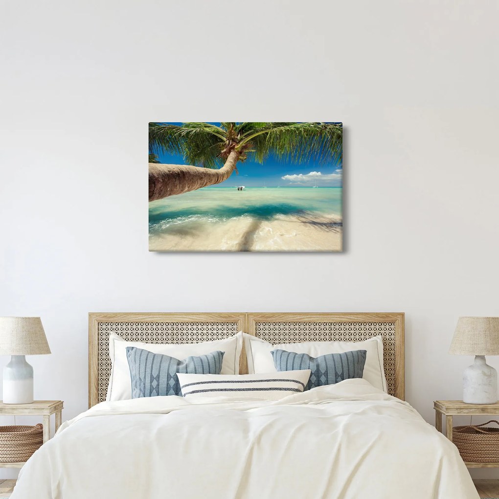 Kép - Tiszta tenger pálmafával (90x60 cm)
