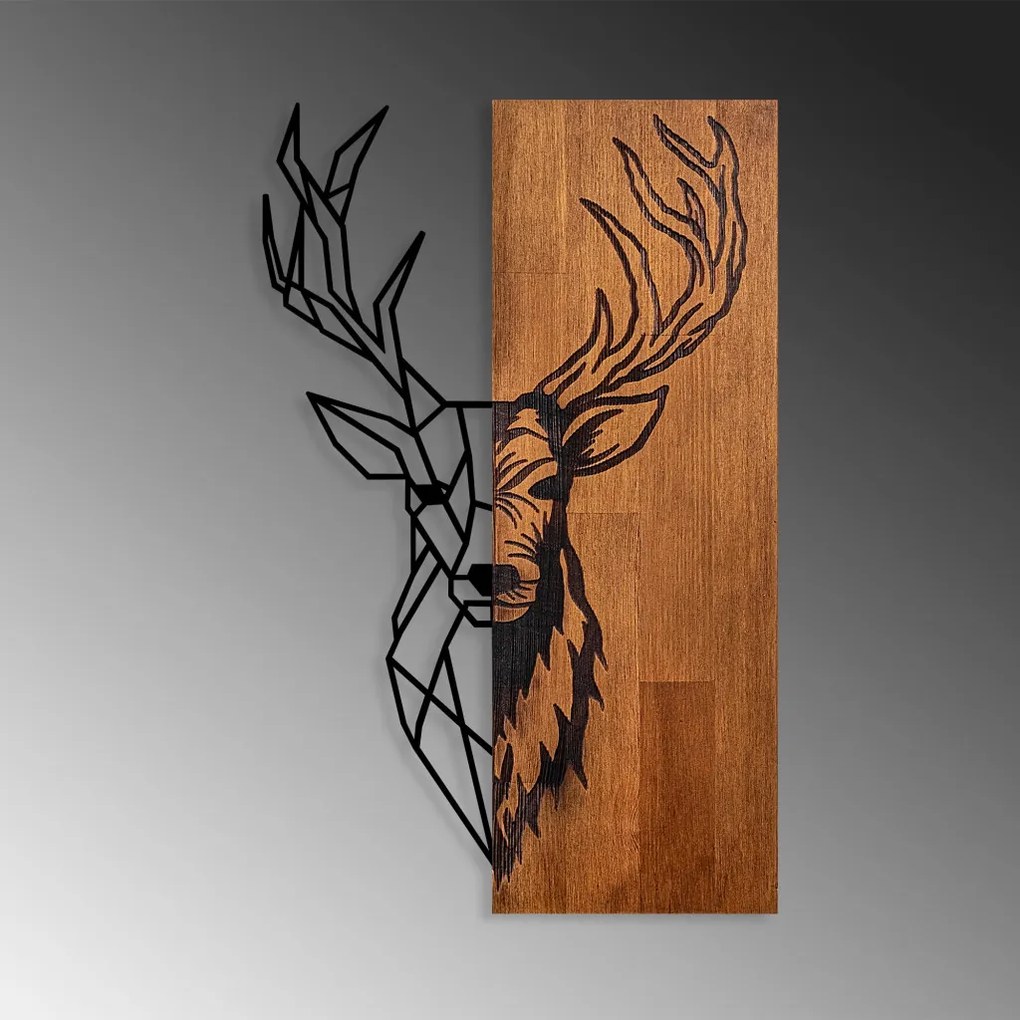 Red Deer 1 fa-fém faldekoráció