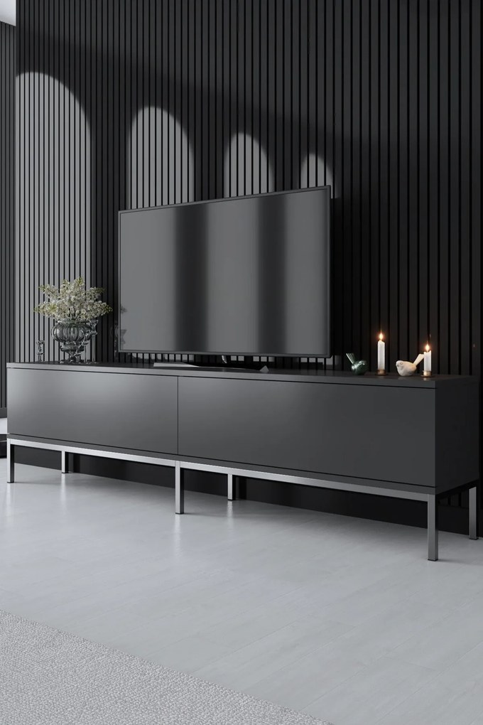 TV szekrény Lord - Anthracite, Silver