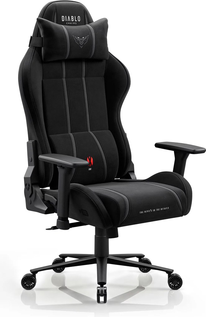 Gamer szék szövet fekete Normal Size: Diablo X-One 2.0 Burned Black