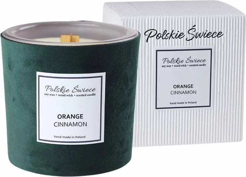 Gyertya Hevy Skin Green Orange Cinnamon White