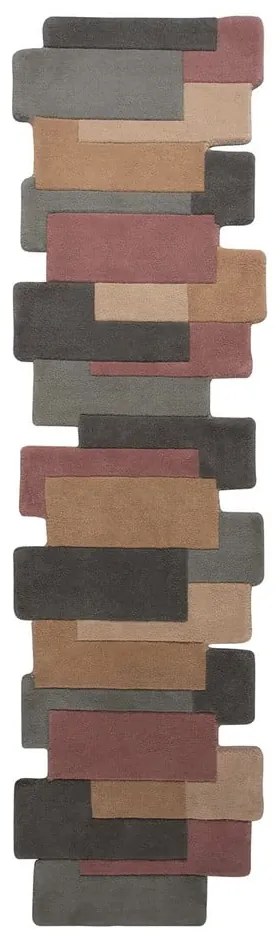Cllage Earthy gyapjú futószőnyeg, 60 x 230 cm - Flair Rugs