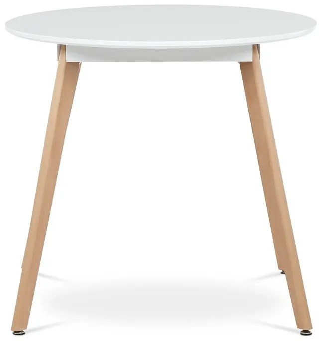 Kerek Étkezőasztal 80×80 cm, MDF, Fehér. DT-316 WT