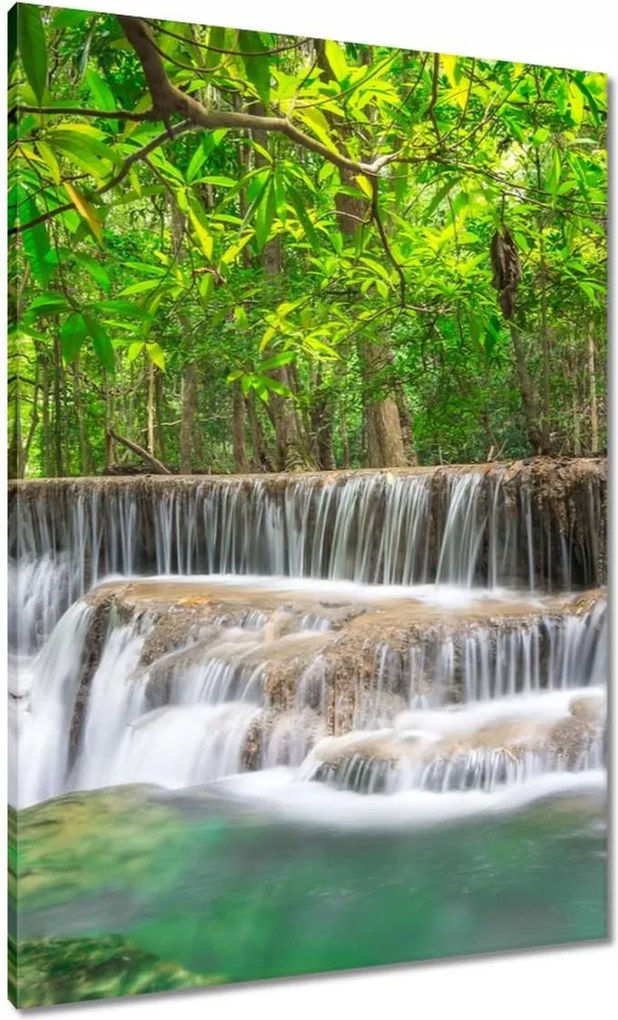 Vászonkép 70x100 Vízesés Kaszkád Ázsia