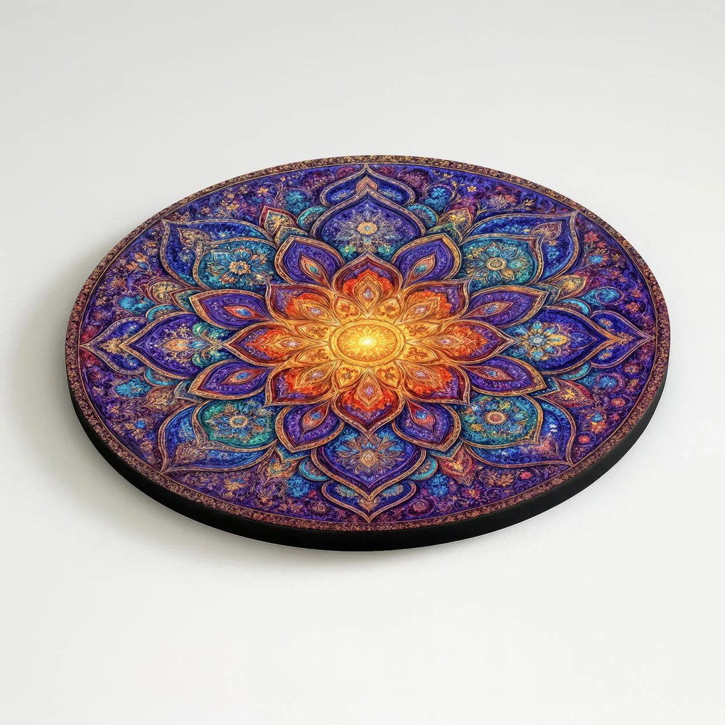 DUBLEZ | Fából készült kép - Mandala Magic | Prémium UV nyomtatás