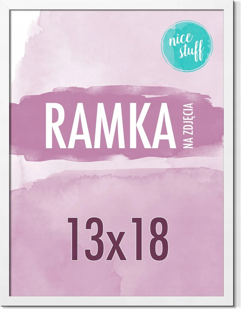 Képkeret 13x18 B6 Képkeret 13x18 Képkeret fehér Mdf fehér