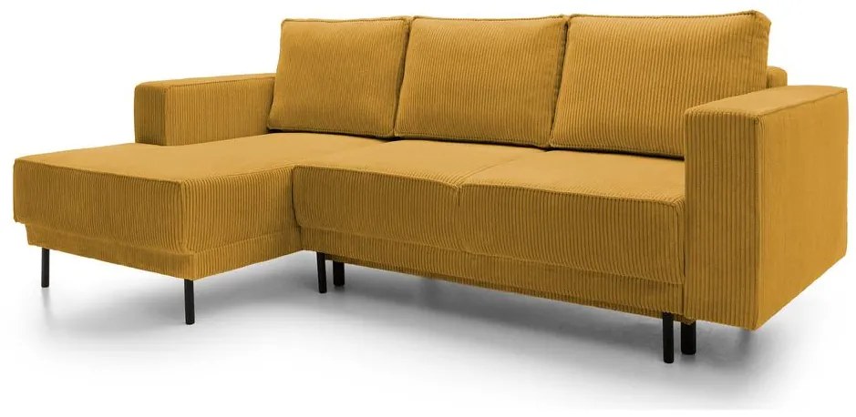 Sarokkanapé Rodriguez mini (B) (mustár + fekete). 1099145