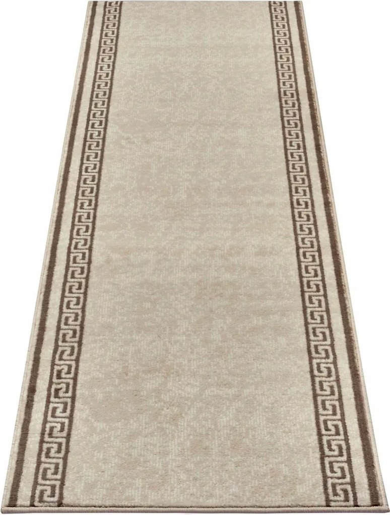 Krémszínű, puha, rövid szálú futószőnyeg folyosóra, 80x450cm