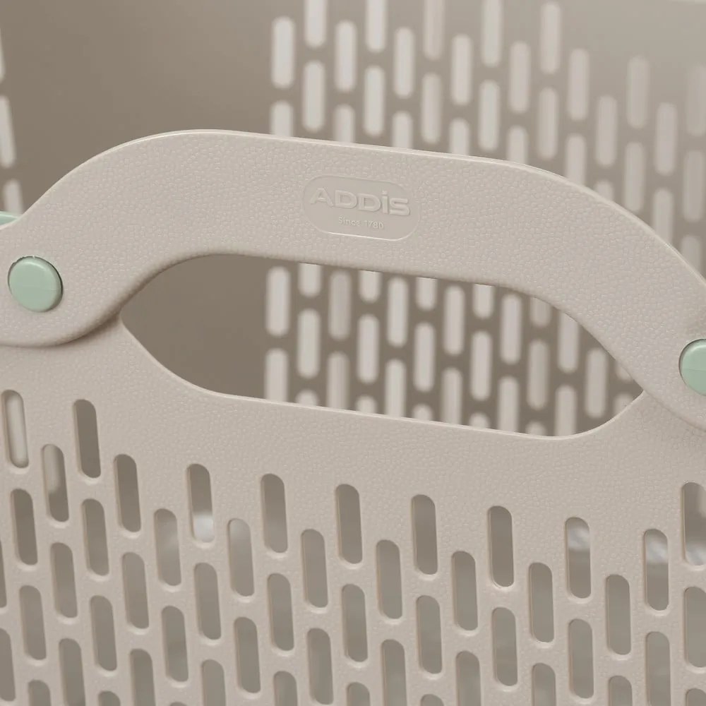 Világosbarna műanyag szennyeskosár 45 l Signature – Addis