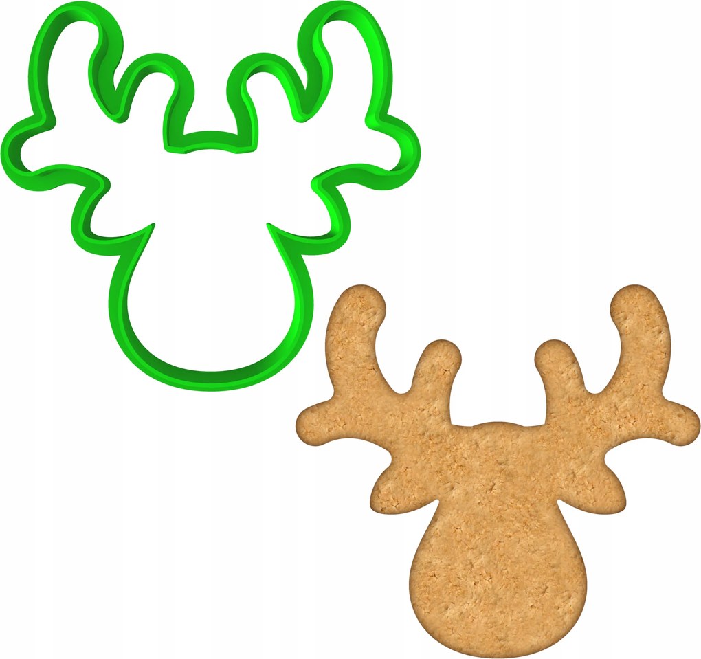 Karácsonyi Forma Mézeskalács lyukasztó Karácsony Rénszarvas 8cm