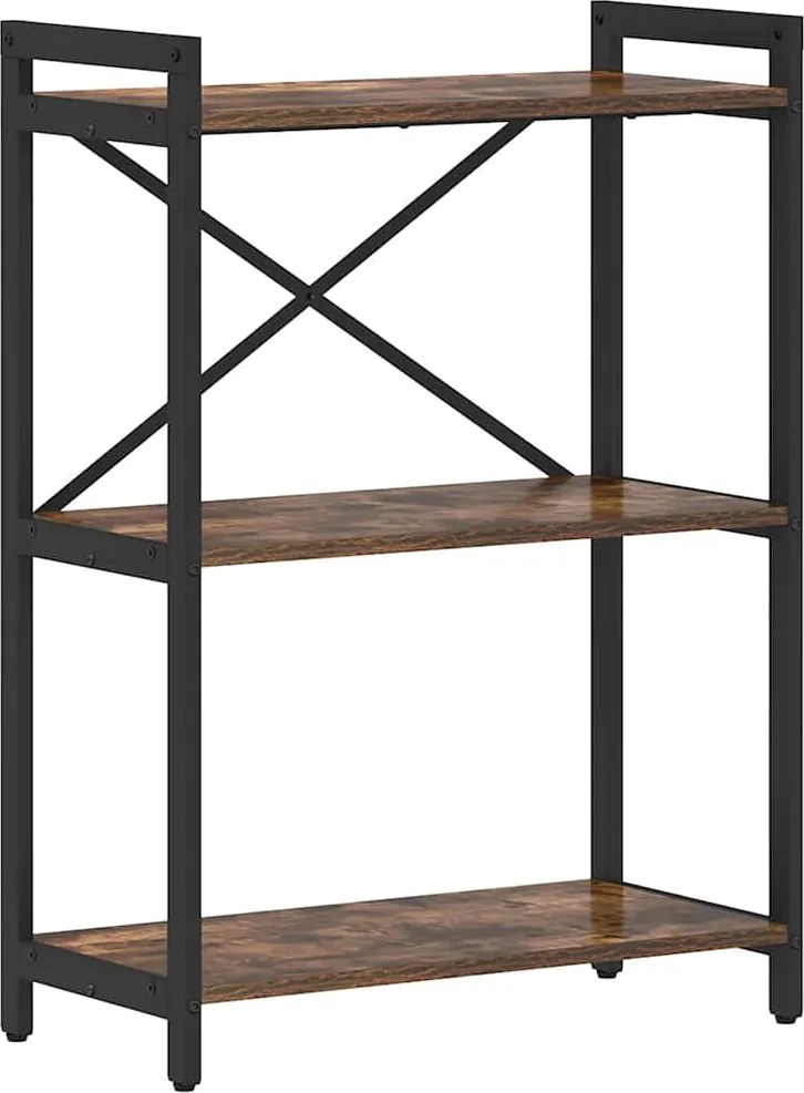 vidaXL Könyvespolc Füstölt tölgy 60 x 30 x 85 cm Faanyag