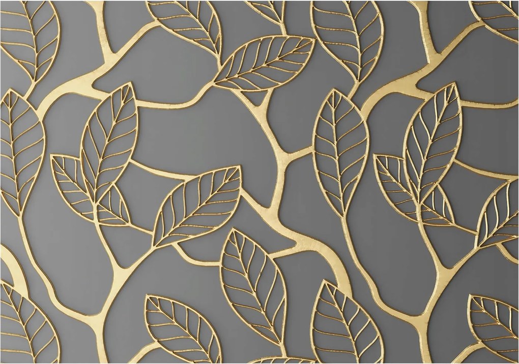 Design fotótapéta Flizelin falra Elegáns levelek 312x219 Ragasztó