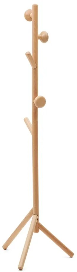 Natúr színű bükkfa fogas 46x170 cm Nadue – Kave Home