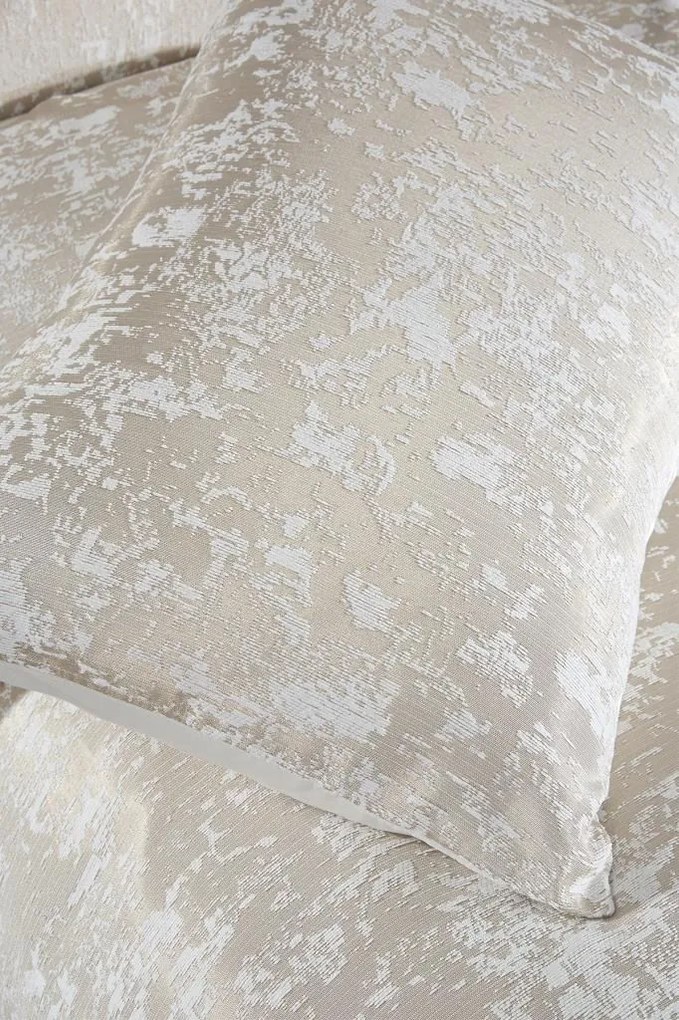 Slayka jacquard kétszemélyes ágytakaró szett, cappuccino