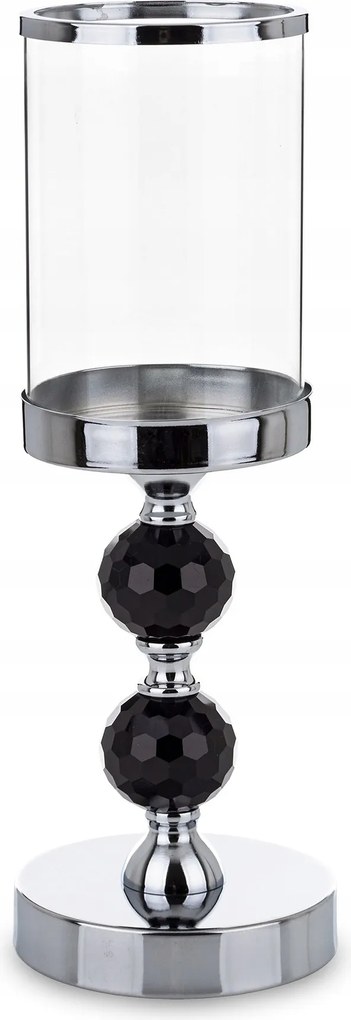 Üveg Gyertyatartó Lábon Magas Elegáns Glamour Lámpás Dekoráció