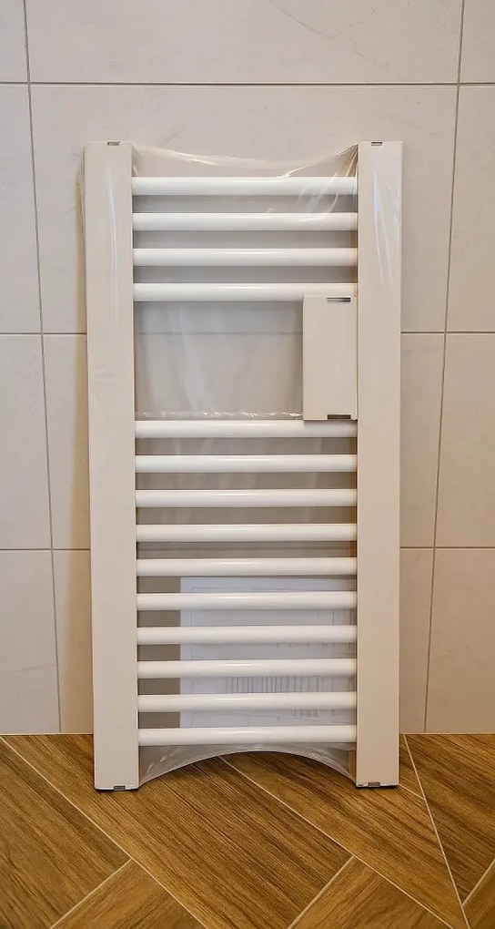 Törölközőszárító radiátor - Viva Platinum Therm - EGYENES - fehér - 400 x 800 mm