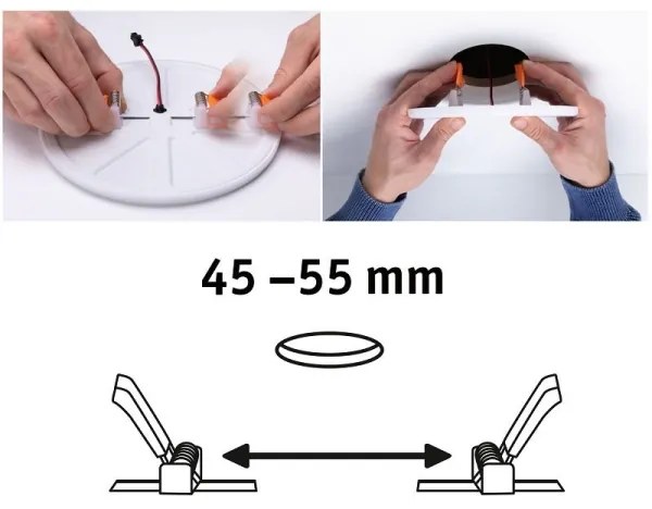 Paulmann 92387 - LED/4,5W IP44 Fürdőszobai beépíthetó lámpa VARIFIT 230V