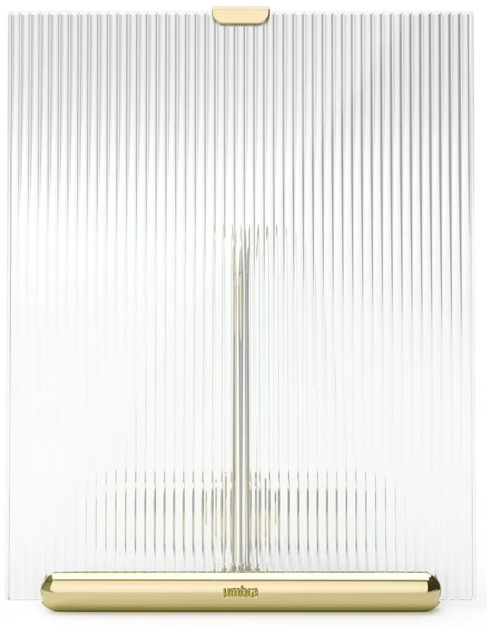 Aranyszínű üveg álló képkeret 16x20 cm Flute – Umbra