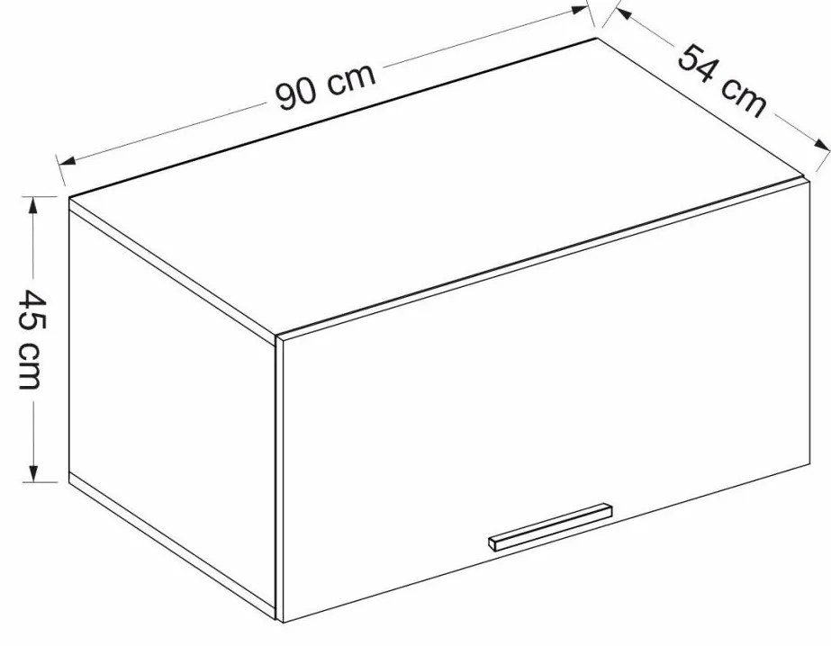 Függesztett szekrény Bubose 4 (beton) . 1095738