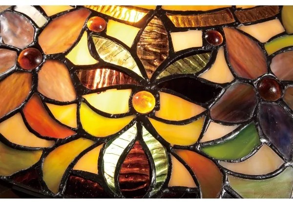 Elstead QZ-KAMI-F - Tiffany KAMI mennyezeti lámpa 2xE27/60W/230V