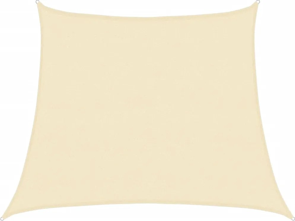 vidaXL krémszínű HDPE napvitorla 160 g/m² 3/4 x 3 m