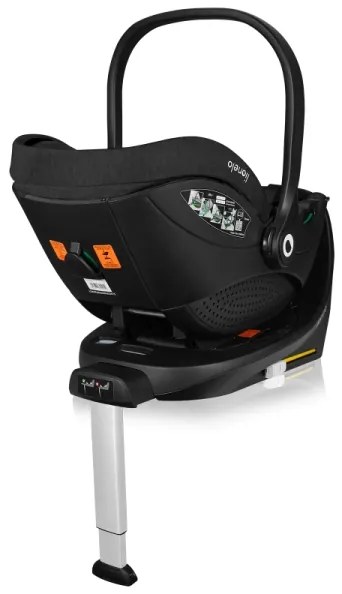 Lionelo - MOXIE SET i-Size autós gyerekülés forgatható bázissal 40-87 cm fekete karbon