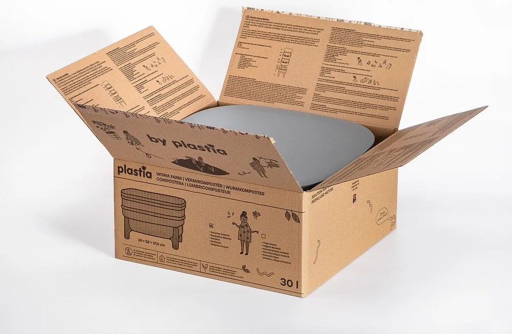 Szürke komposztáló 30 l Urbalive – Plastia